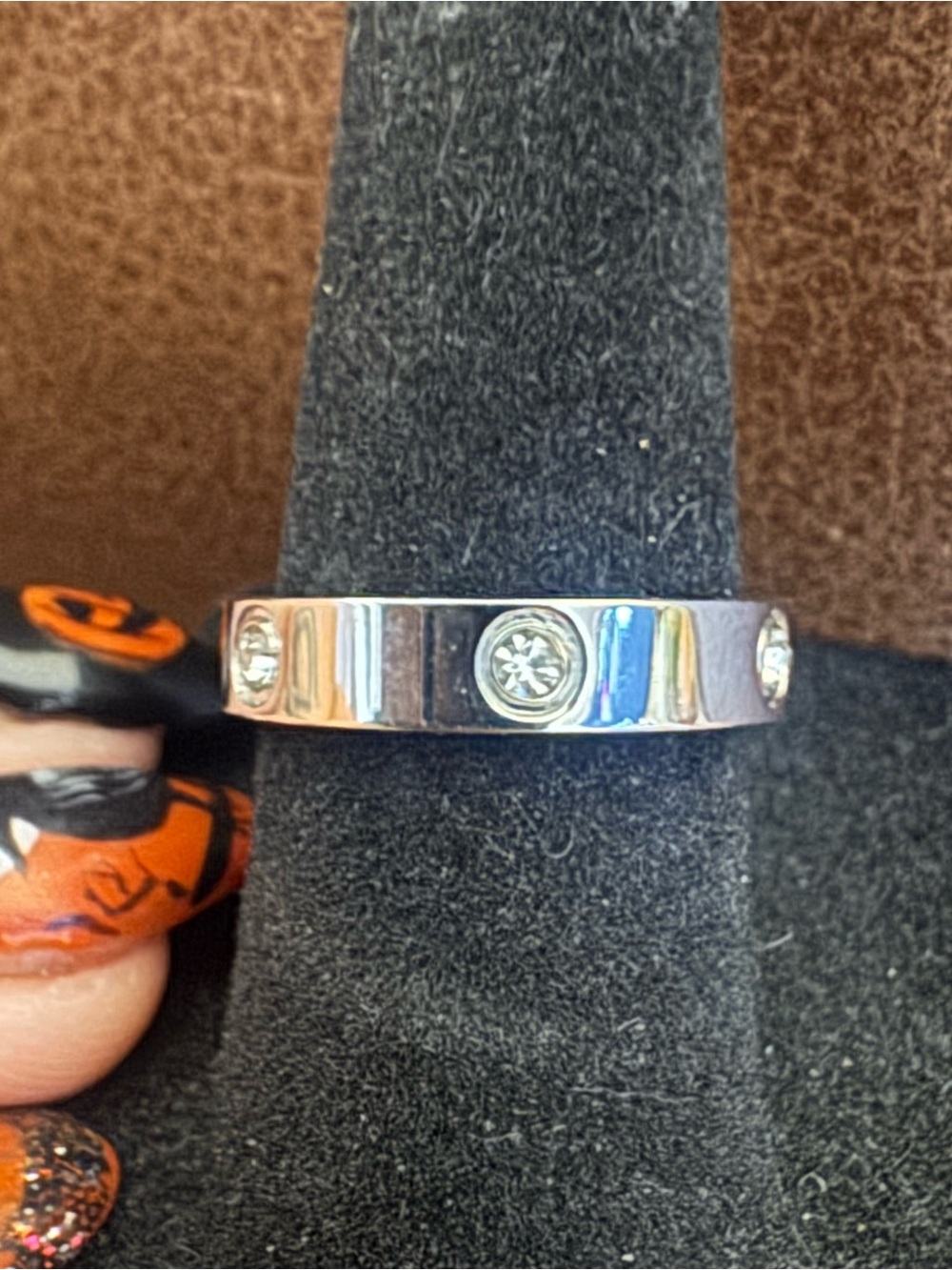 White gold ring